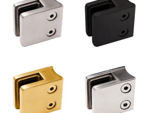 Square Curved Base&Flat Base Glass Clip with Baffle