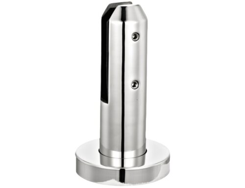 Stainless Steel Floor Mount Round Glass Spigot